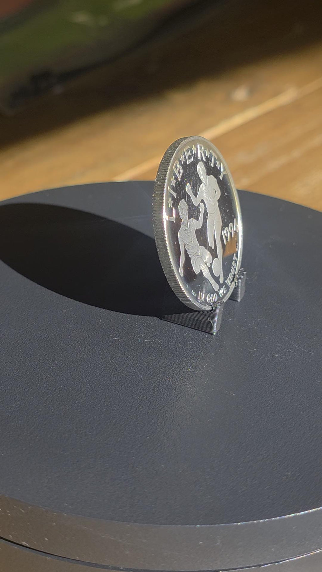 U.S. Mint Modern Commemorative Sports Silver Dollar Coin Ring