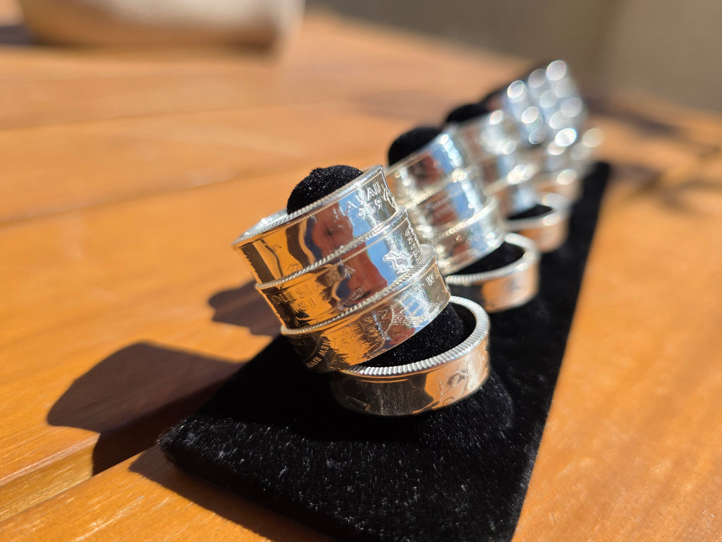 Silver Proof Statehood Quarter Rings