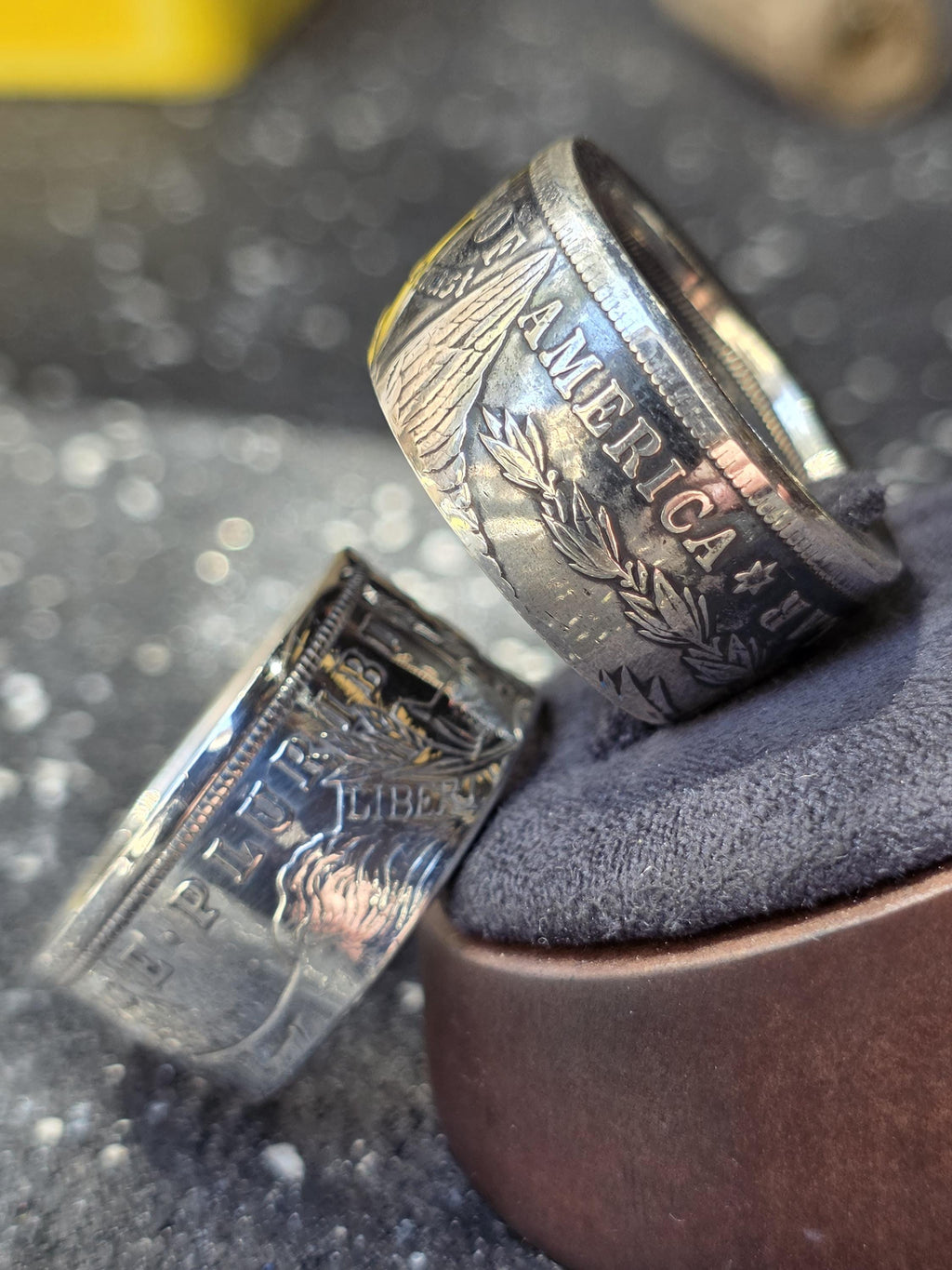 The Sovereign Morgan Silver Dollar Coin Ring Collection