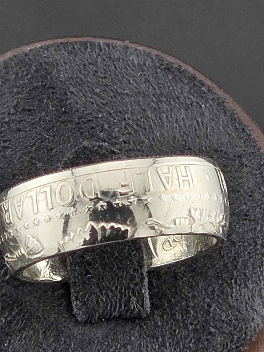 Kennedy Silver Half Dollar Coin Ring