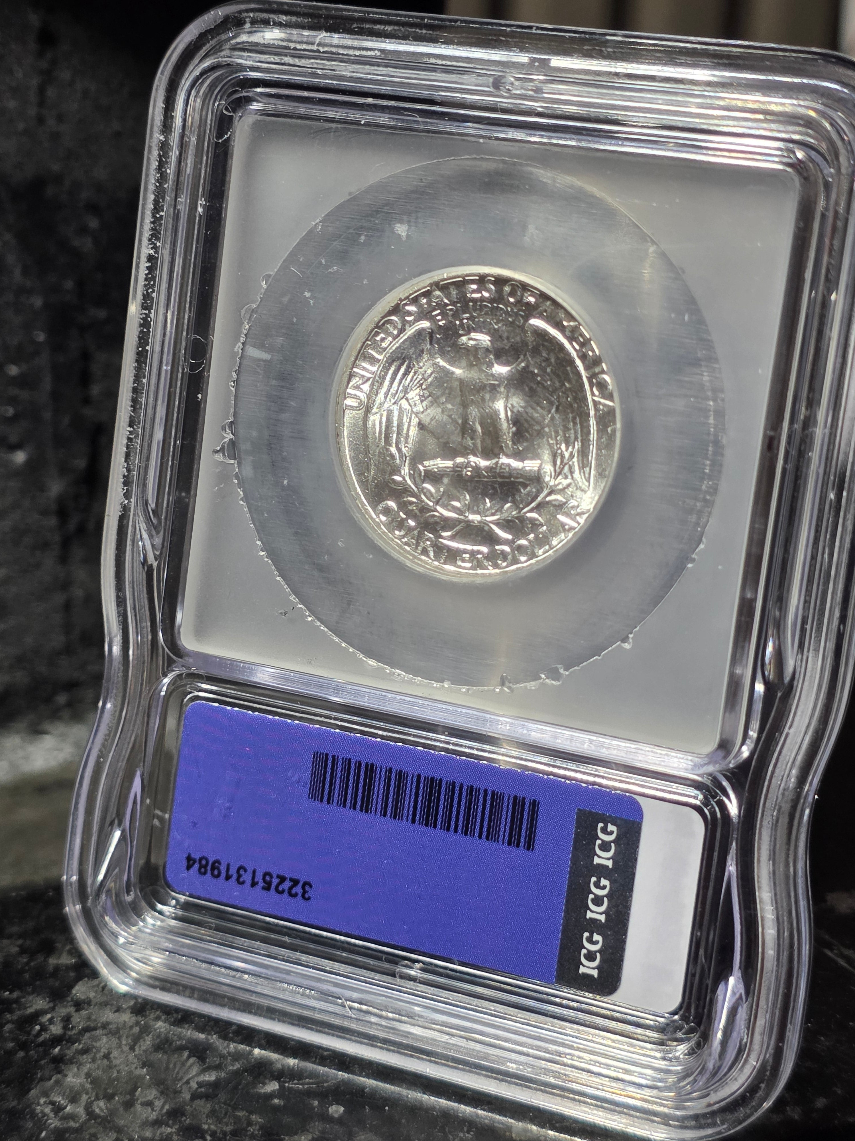 1964 US Quarter – Hand-Forged from Certified ICG Brilliant Uncirculated Slab – Made to Order