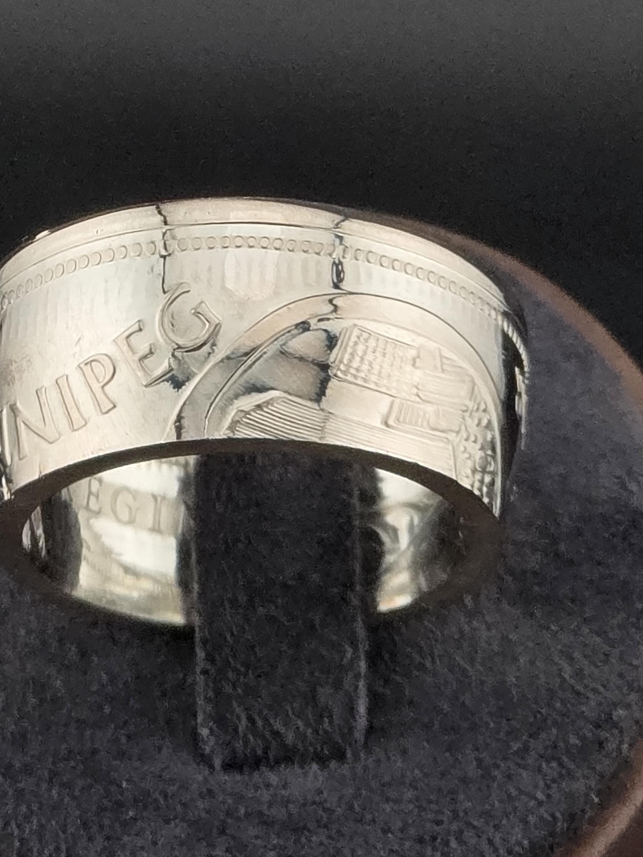 Royal Canadian Mint Centennial Silver Dollar Coin Rings