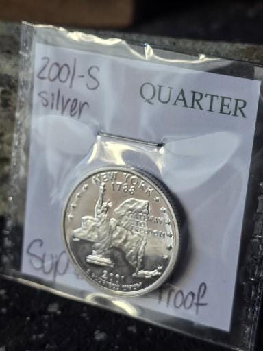 Silver Proof Statehood Quarter Rings