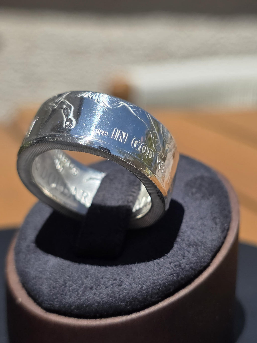 U.S. Mint Modern Commemorative Sports Silver Dollar Coin Ring
