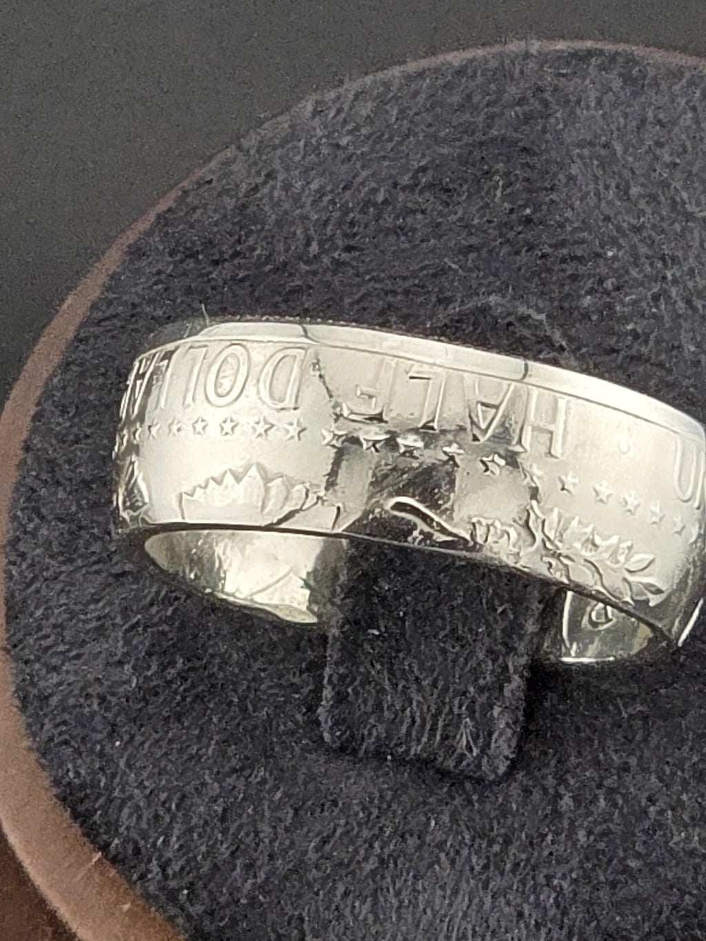 Kennedy Silver Half Dollar Coin Ring