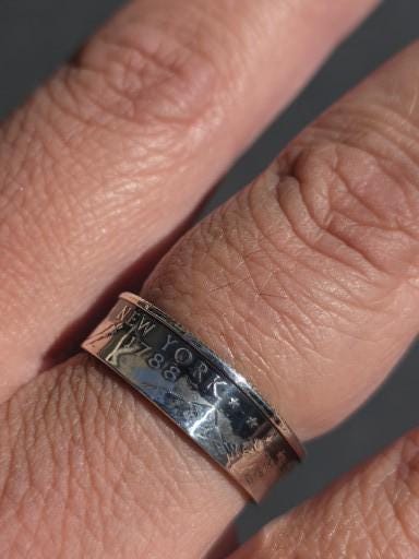 Silver Proof Statehood Quarter Rings