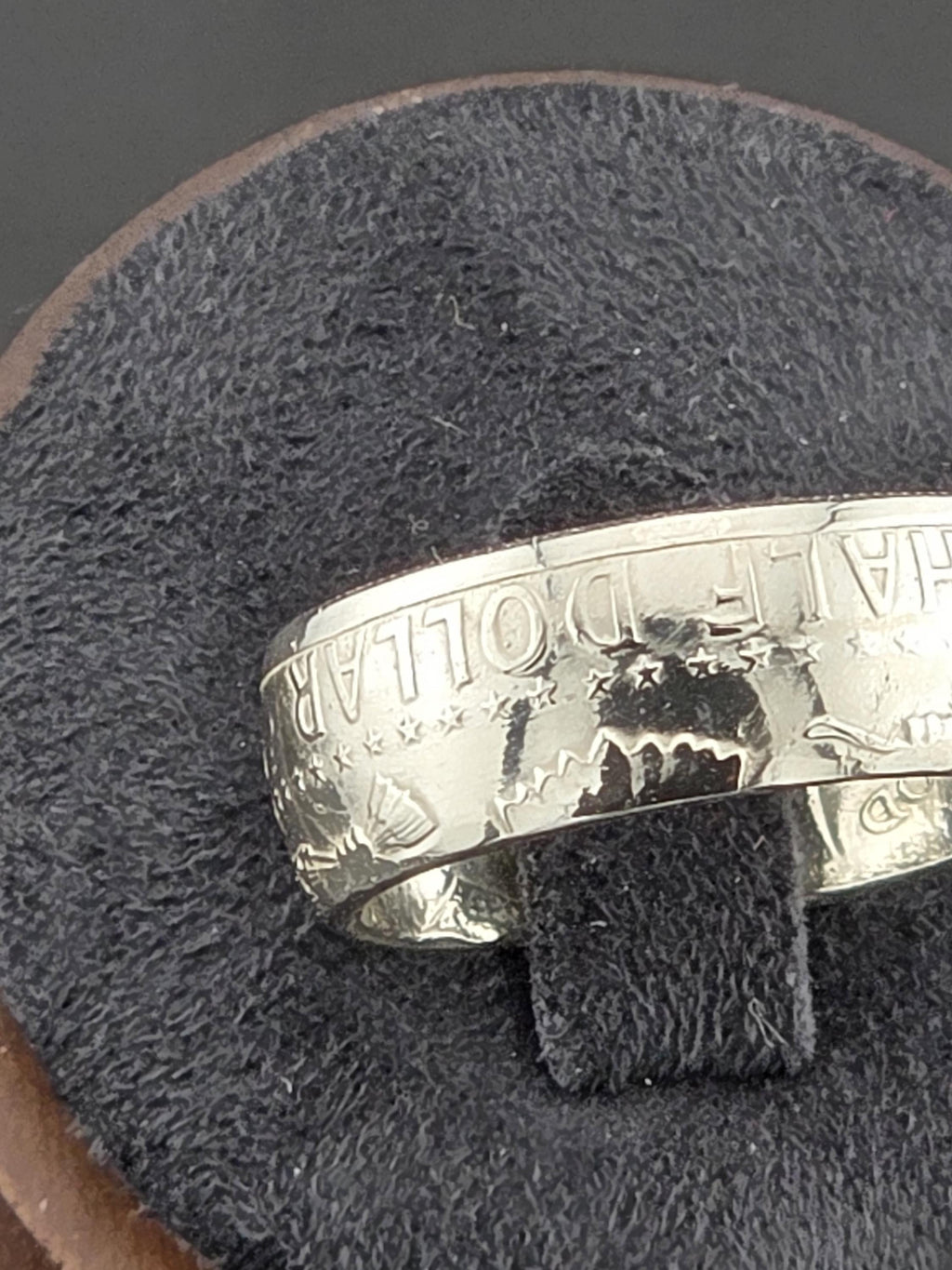 Kennedy Silver Half Dollar Coin Ring