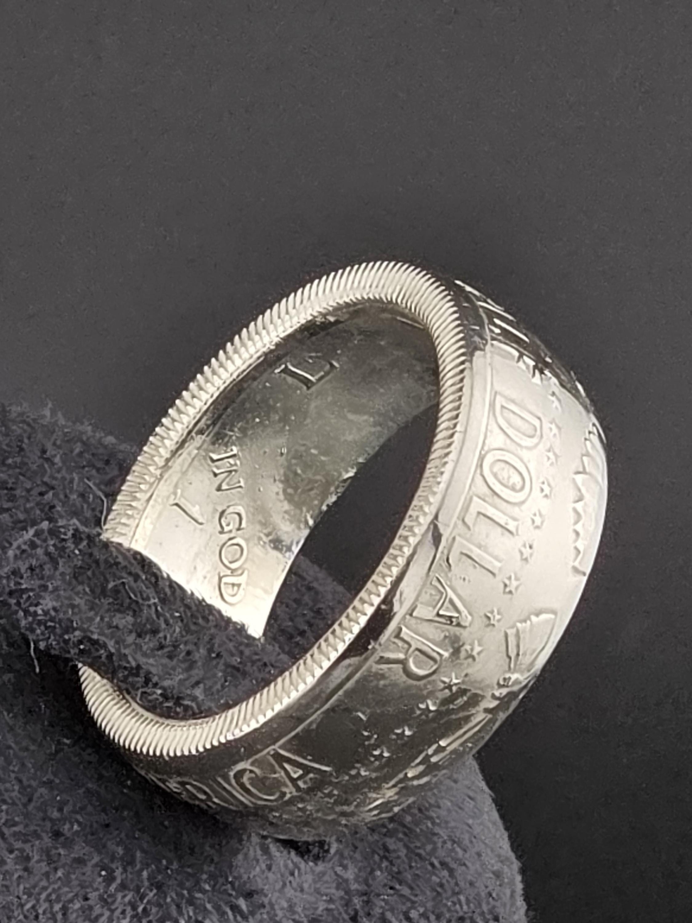 Kennedy Silver Half Dollar Coin Ring