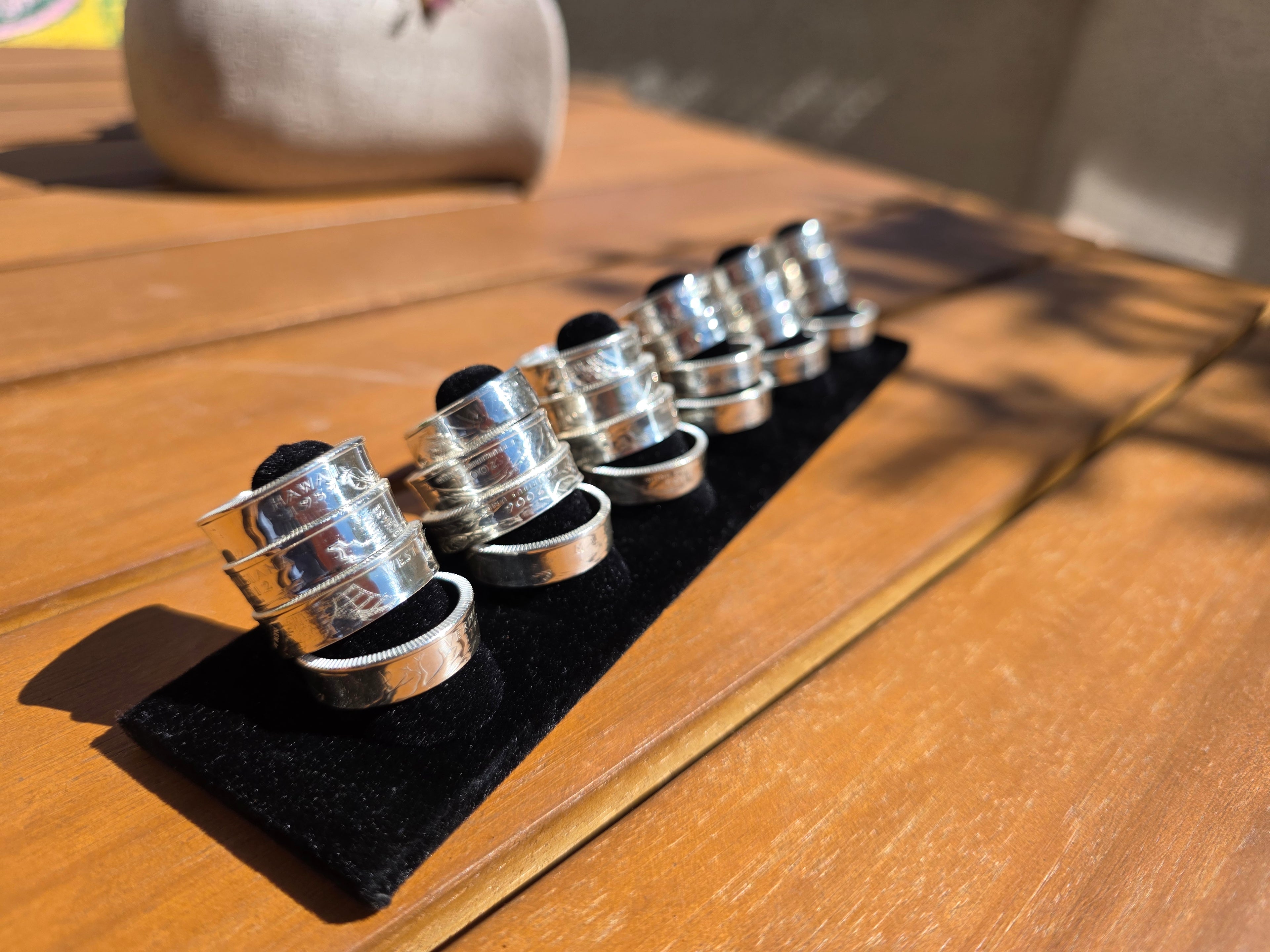Silver Proof Statehood Quarter Rings