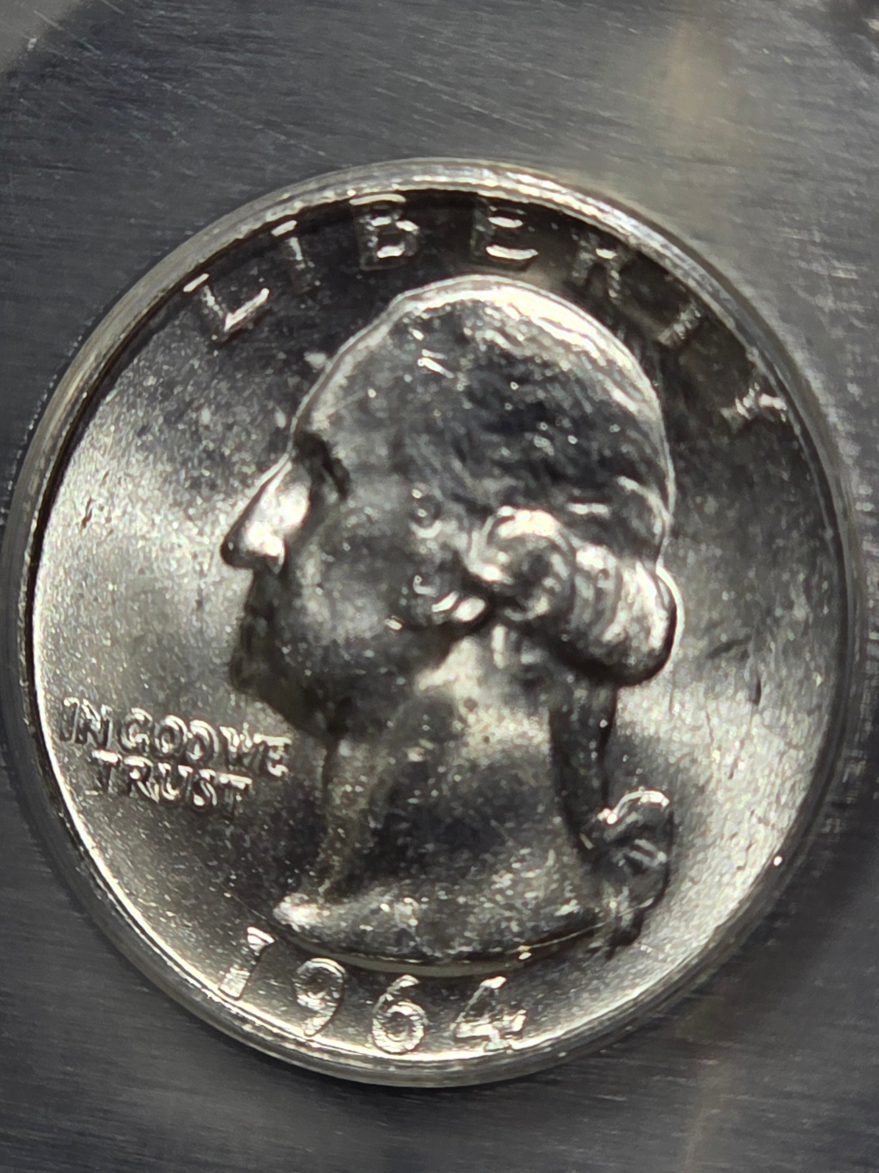 1964 US Quarter – Hand-Forged from Certified ICG Brilliant Uncirculated Slab – Made to Order