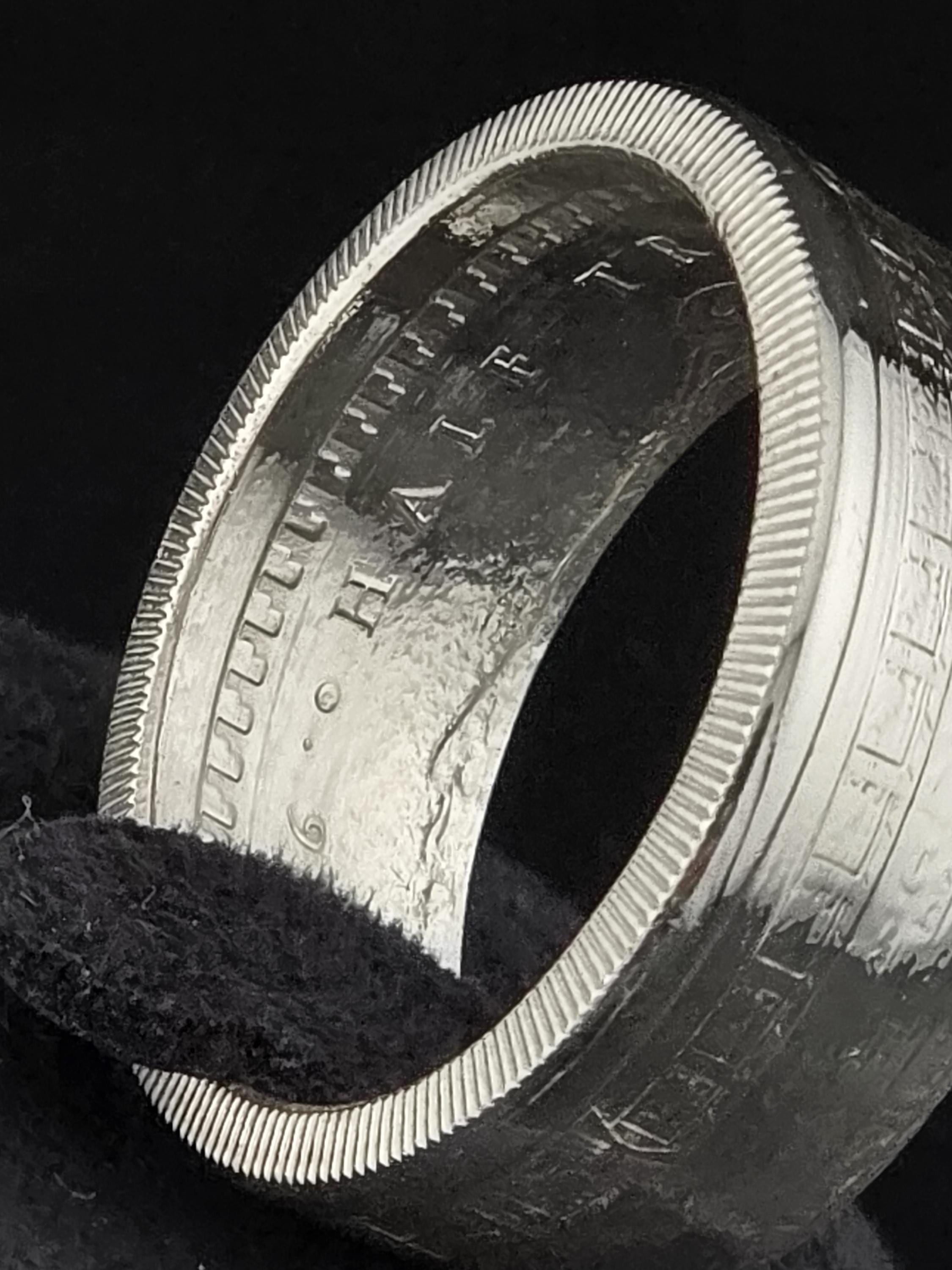 Aztec Calendar Sun Stone Ring – .999 Fine Silver Statement Band (1/2 oz.)