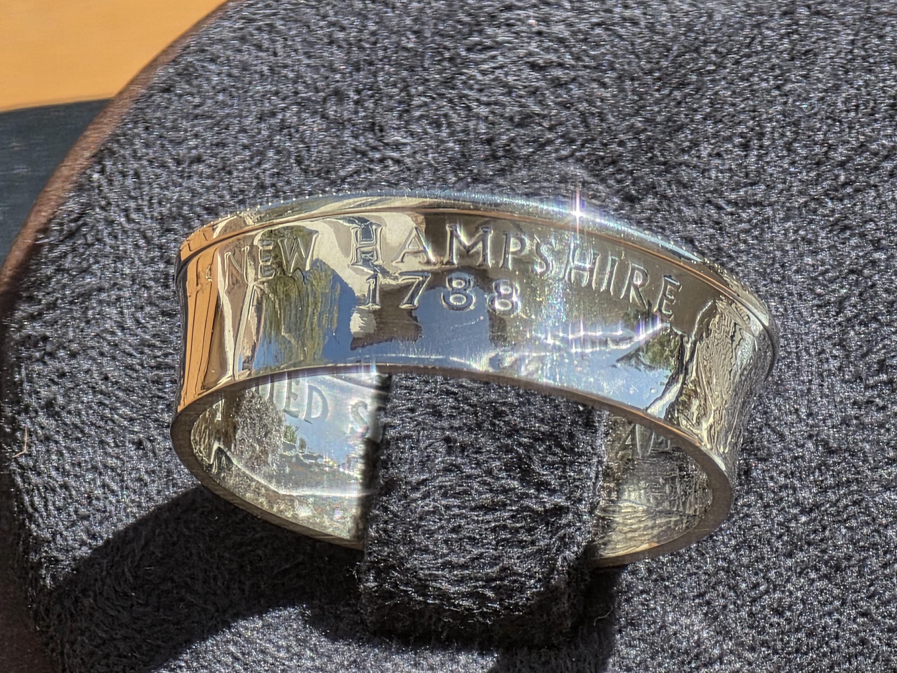 Silver Proof Statehood Quarter Rings