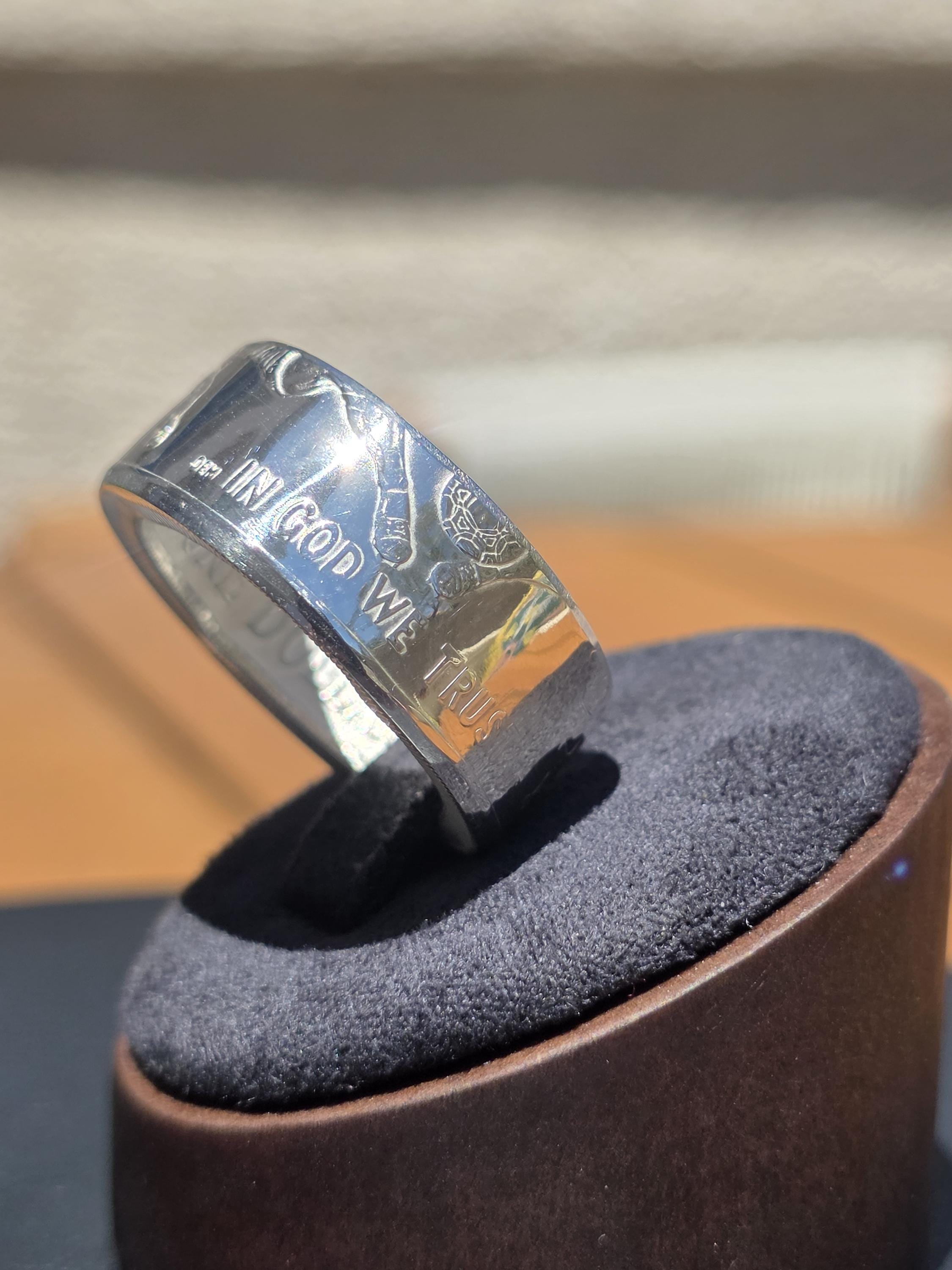 U.S. Mint Modern Commemorative Sports Silver Dollar Coin Ring