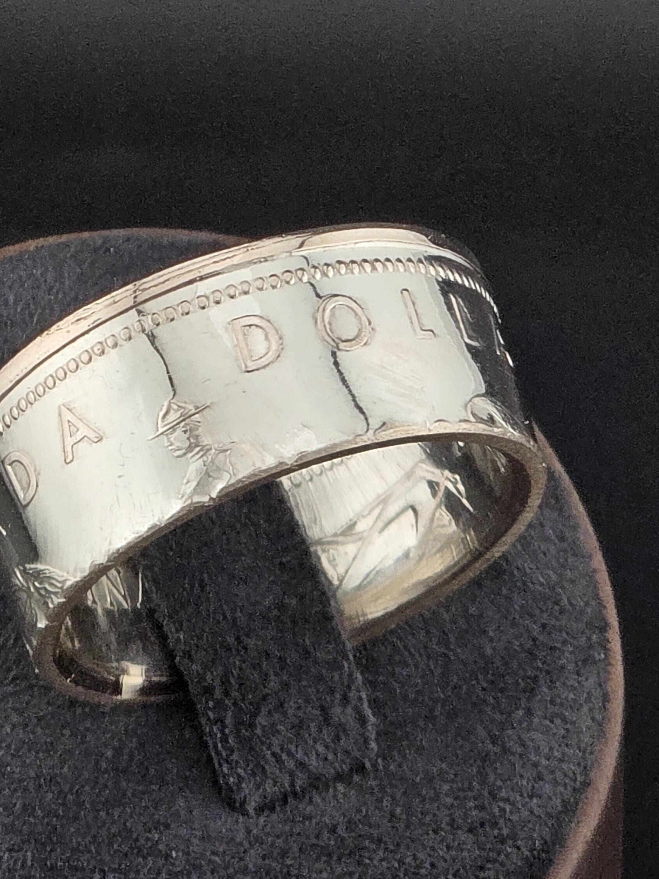 Royal Canadian Mint Centennial Silver Dollar Coin Rings