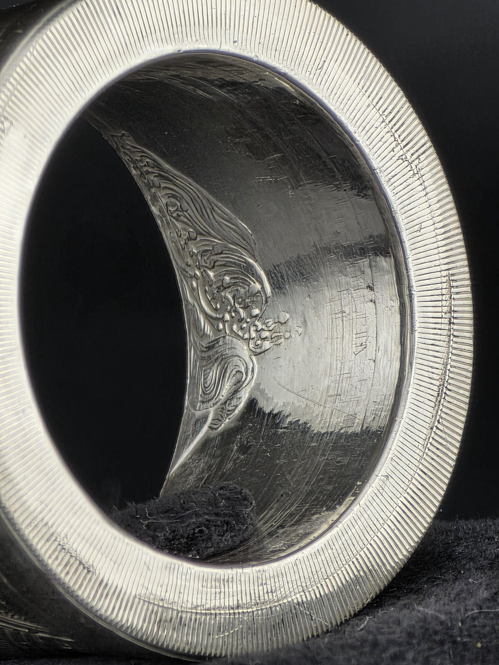 1976 Montreal Olympics World Map $10 Silver Coin Ring
